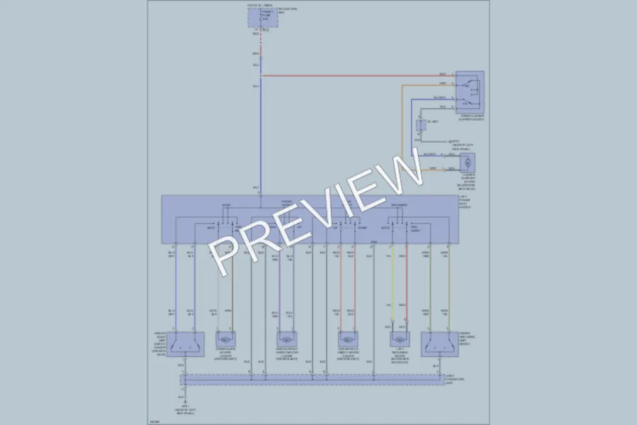 2010 Hyundai SantaFe Power Seats wiring diagram preview