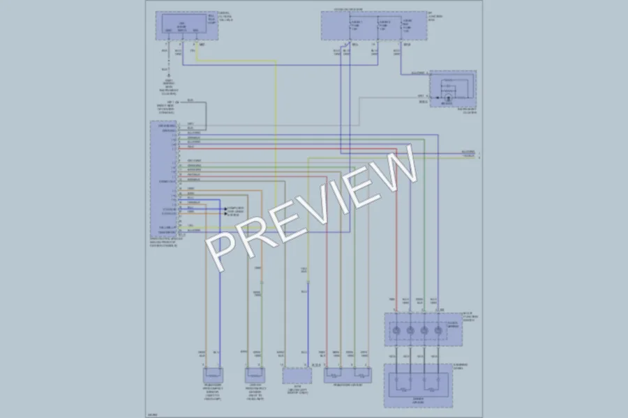 2010 Hyundai SantaFe Supplemental Restraints wiring diagram preview