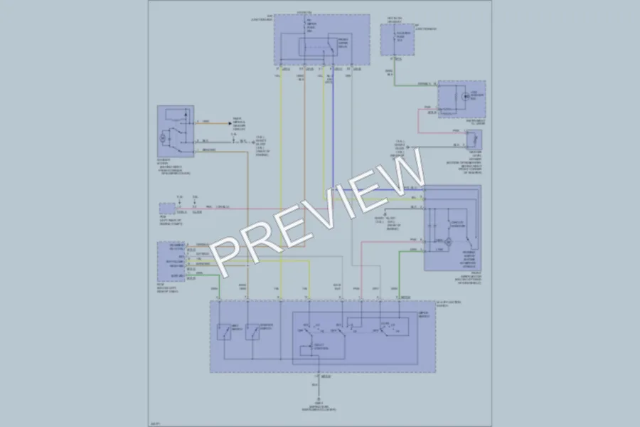 2010 Hyundai SantaFe Wiper Washer wiring diagram preview
