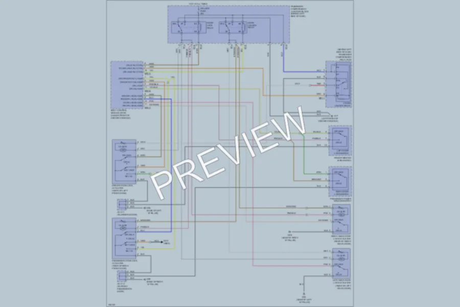 2010 Hyundai Sonata Power Door Locks wiring diagram preview