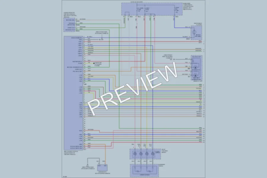 2010 Hyundai Sonata Supplemental Restraints wiring diagram preview
