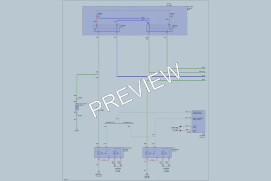 2010 Hyundai Tucson Defoggers wiring diagram preview