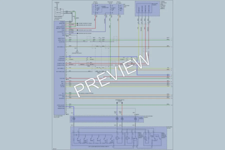 2010 Hyundai Tucson Navigation wiring diagram preview
