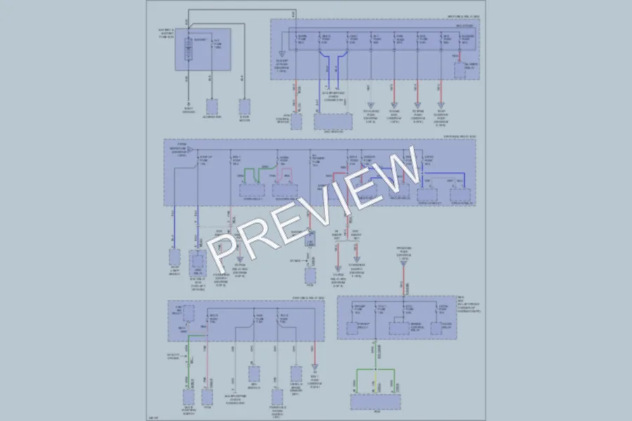 2010 Hyundai Tucson Power Distribution wiring diagram preview