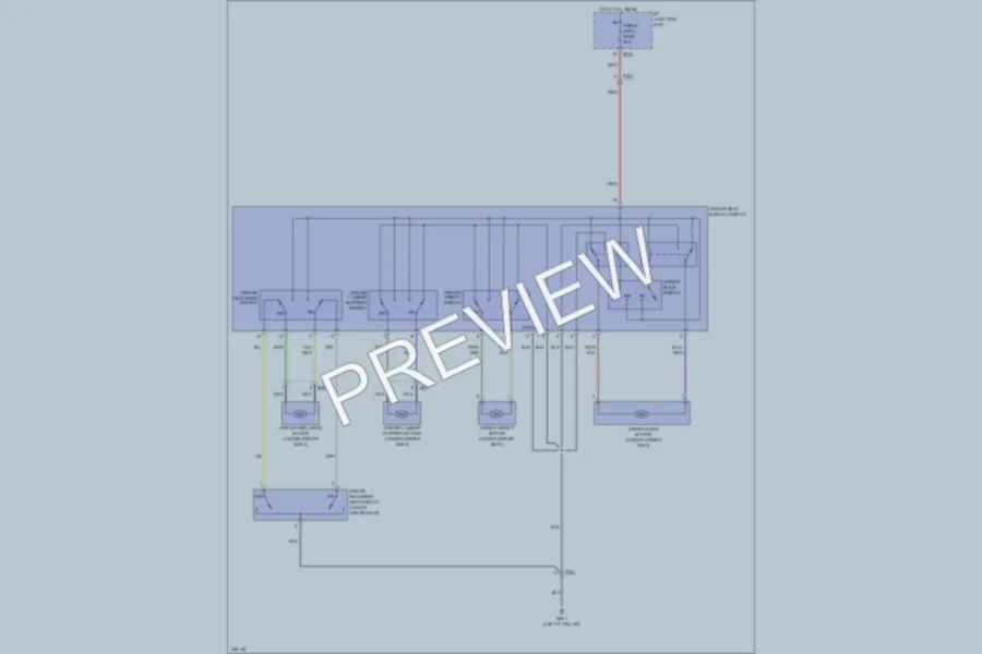 2010 Hyundai Tucson Power Seats wiring diagram preview