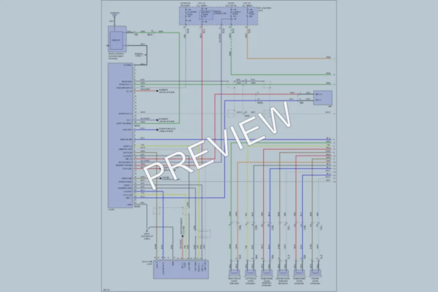2010 Hyundai Tucson Radio wiring diagram preview