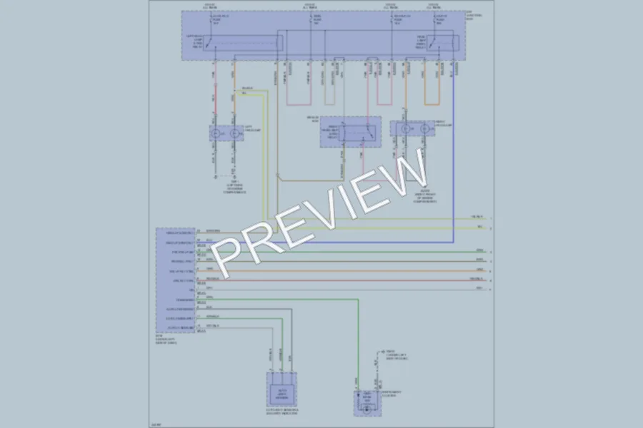 2010 Hyundai Veracruz Headlights wiring diagram preview
