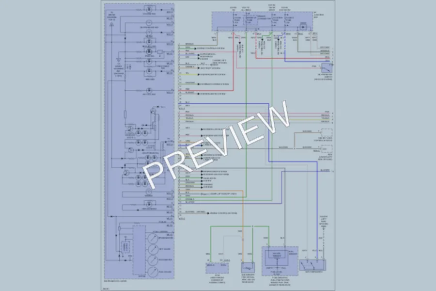 2010 Hyundai Veracruz Instrument Cluster wiring diagram preview