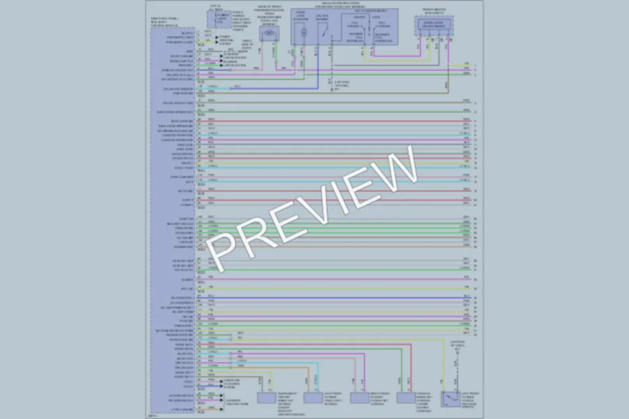 2010 Infiniti EX35 Anti Theft wiring diagram preview