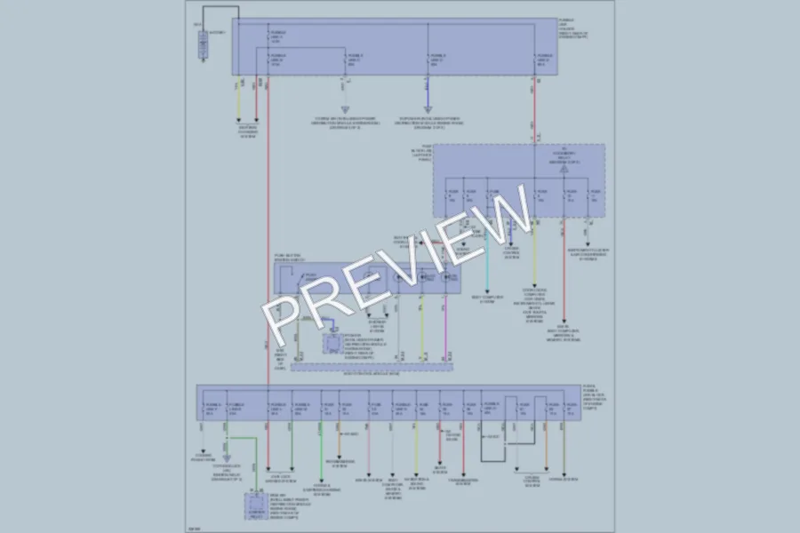 2010 Infiniti EX35 Power Distribution wiring diagram preview