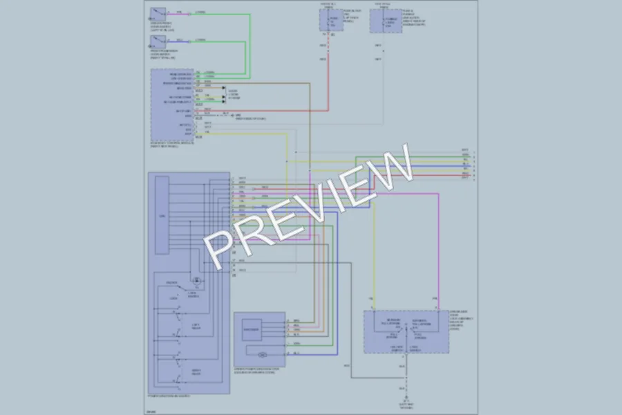 2010 Infiniti EX35 Power Windows wiring diagram preview