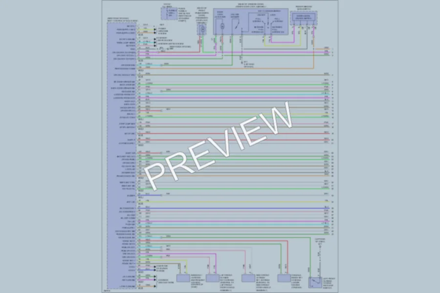 2010 Infiniti FX50 Power Door Locks wiring diagram preview