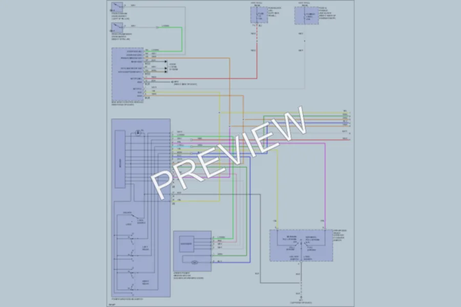 2010 Infiniti FX50 Power Windows wiring diagram preview