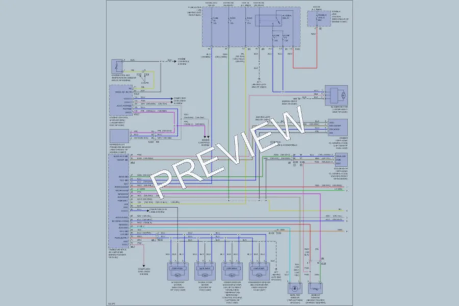 2010 Infiniti G37 Air Conditioning wiring diagram preview