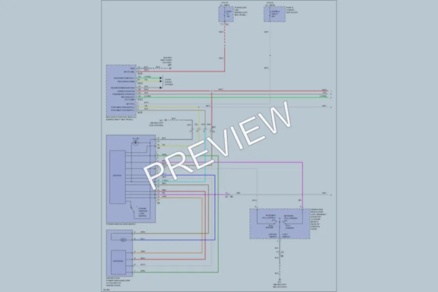 2010 Infiniti G37x Power Windows wiring diagram preview