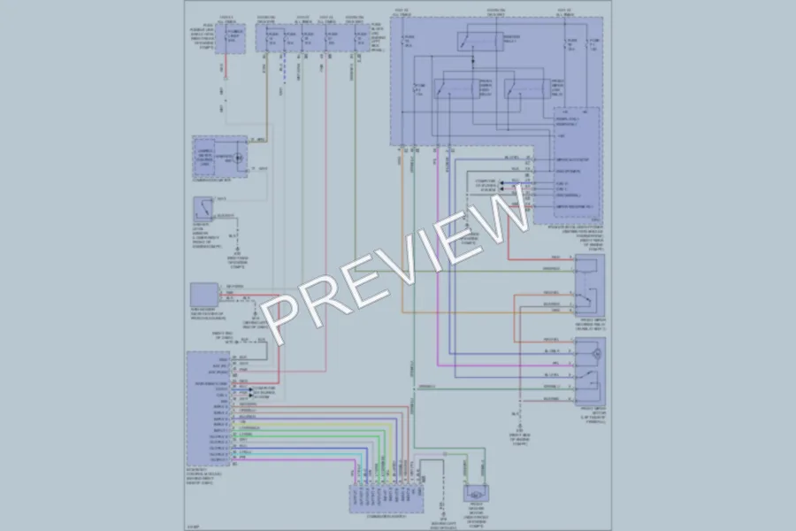2010 Infiniti M45x Wiper Washer wiring diagram preview