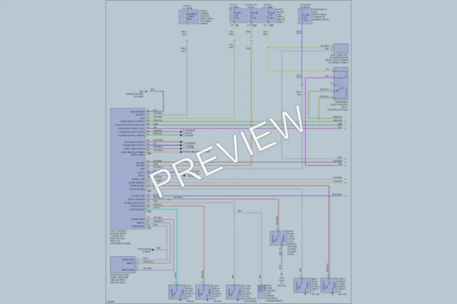 2010 Infiniti QX56 Power Door Locks wiring diagram preview