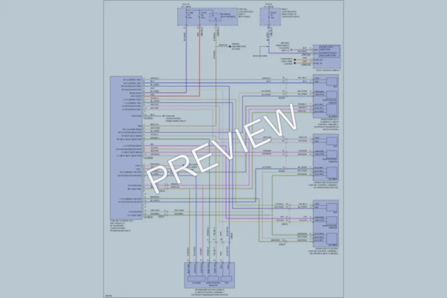 2010 Jaguar XF Power Seats wiring diagram preview