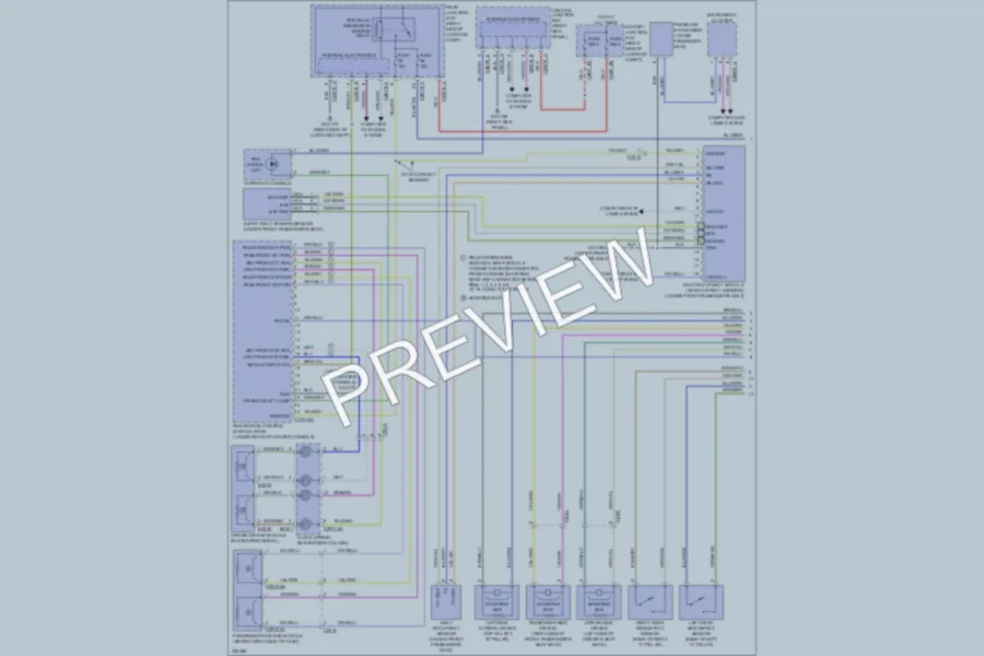 2010 Jaguar XF Supplemental Restraints wiring diagram preview