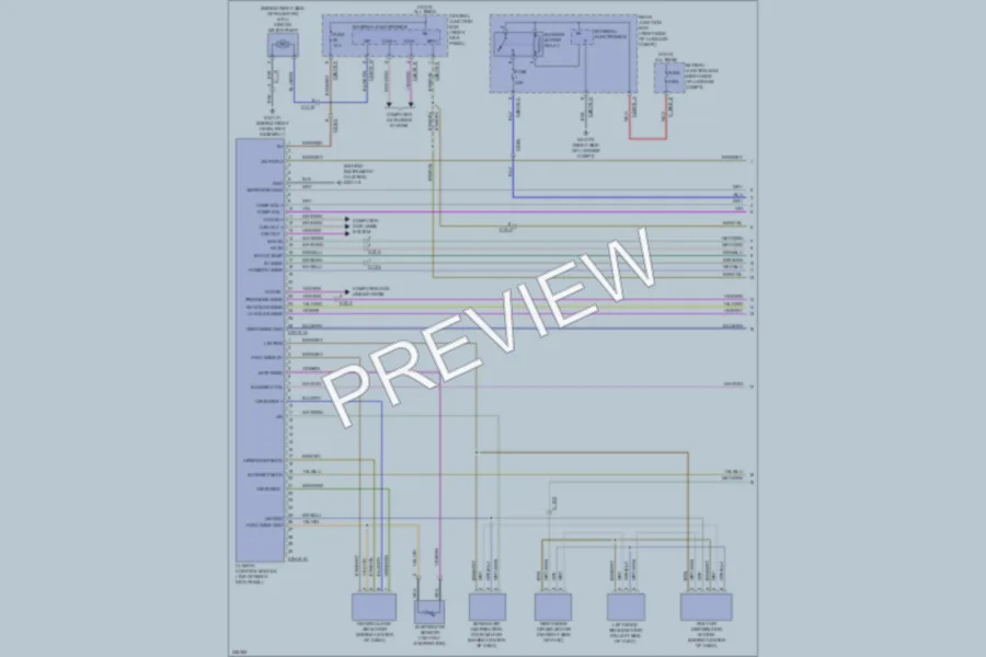 2010 Jaguar XFR Air Conditioning wiring diagram preview
