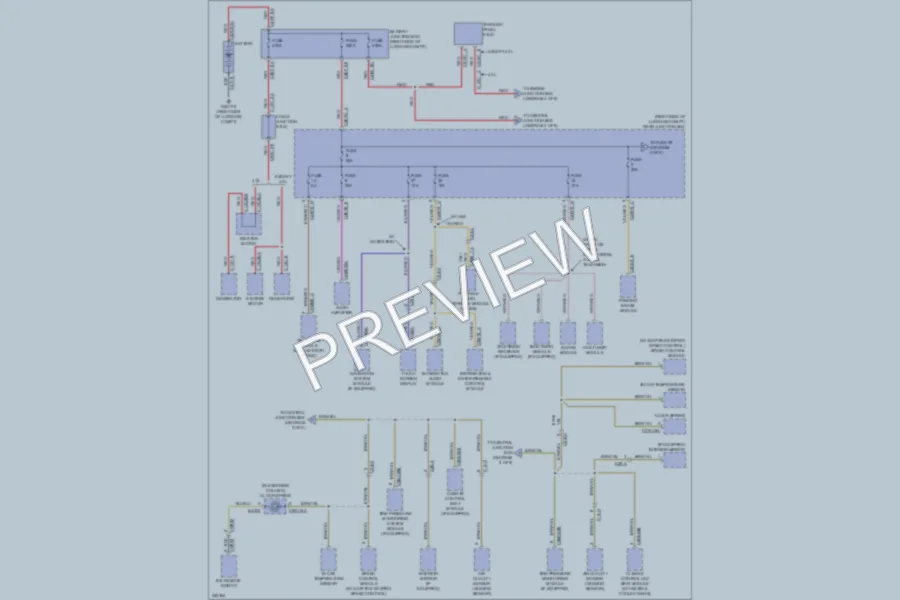 2010 Jaguar XFR Power Distribution wiring diagram preview