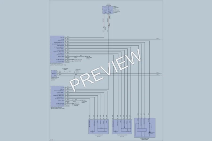 2010 Jaguar XFR Power Windows wiring diagram preview