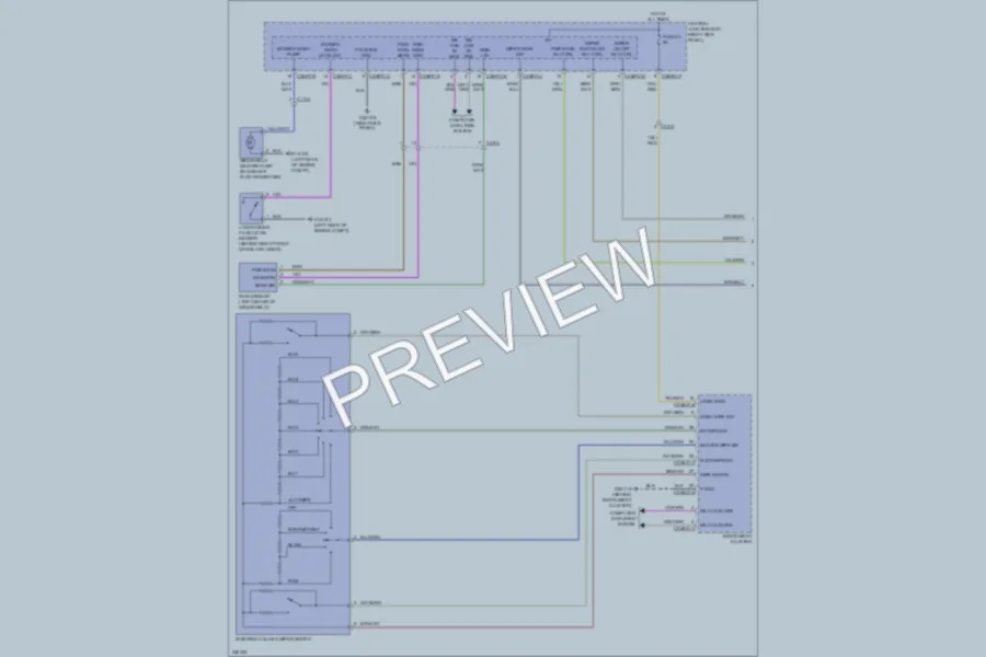 2010 Jaguar XFR Wiper Washer wiring diagram preview