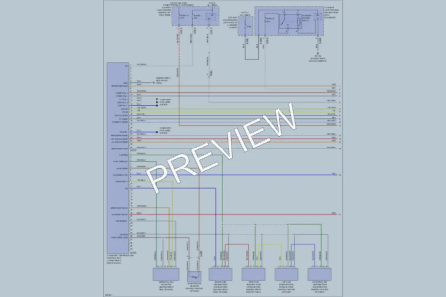 2010 Jaguar XK Air Conditioning wiring diagram preview