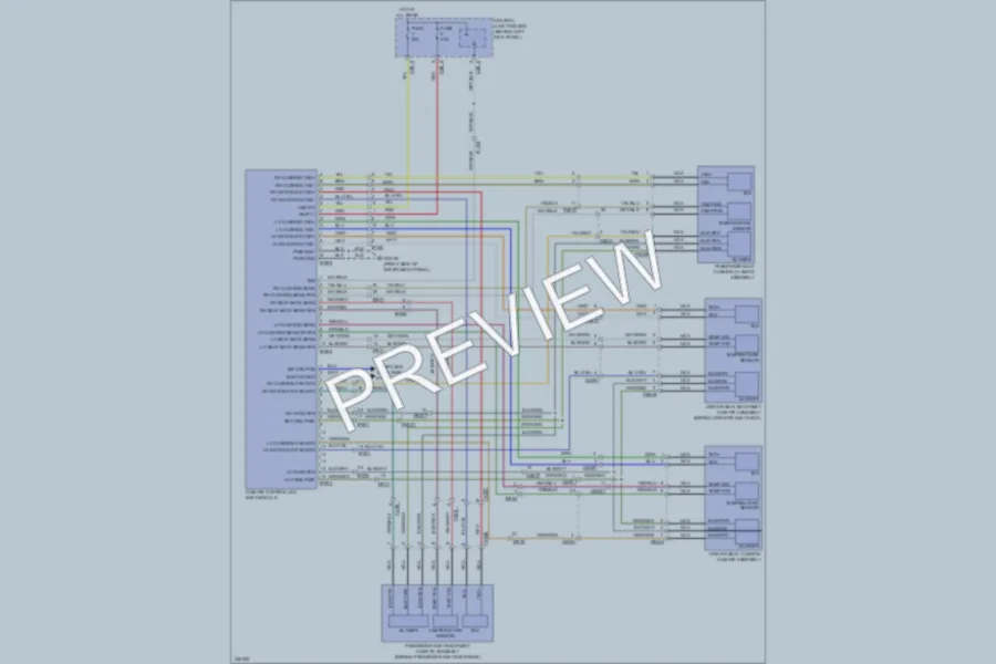 2010 Jaguar XKR Power Seats wiring diagram preview