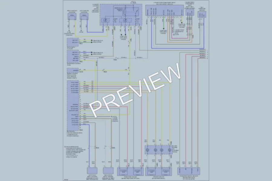 2010 Jaguar XKR Supplemental Restraints wiring diagram preview