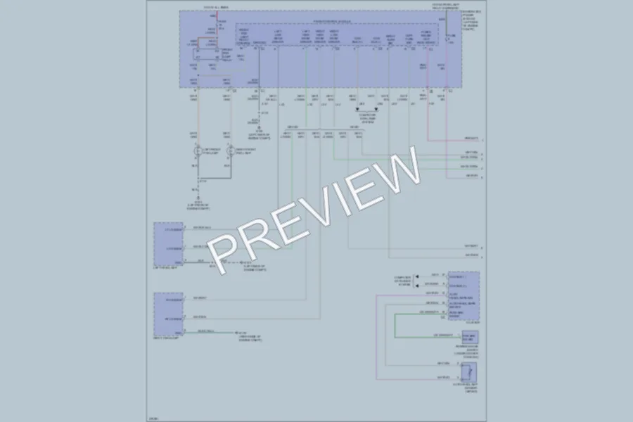 2010 Jeep Commander Headlights wiring diagram preview