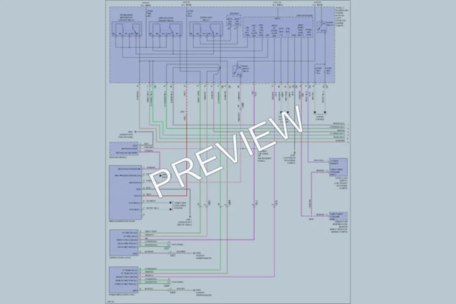 2010 Jeep Liberty Power Door Locks wiring diagram preview
