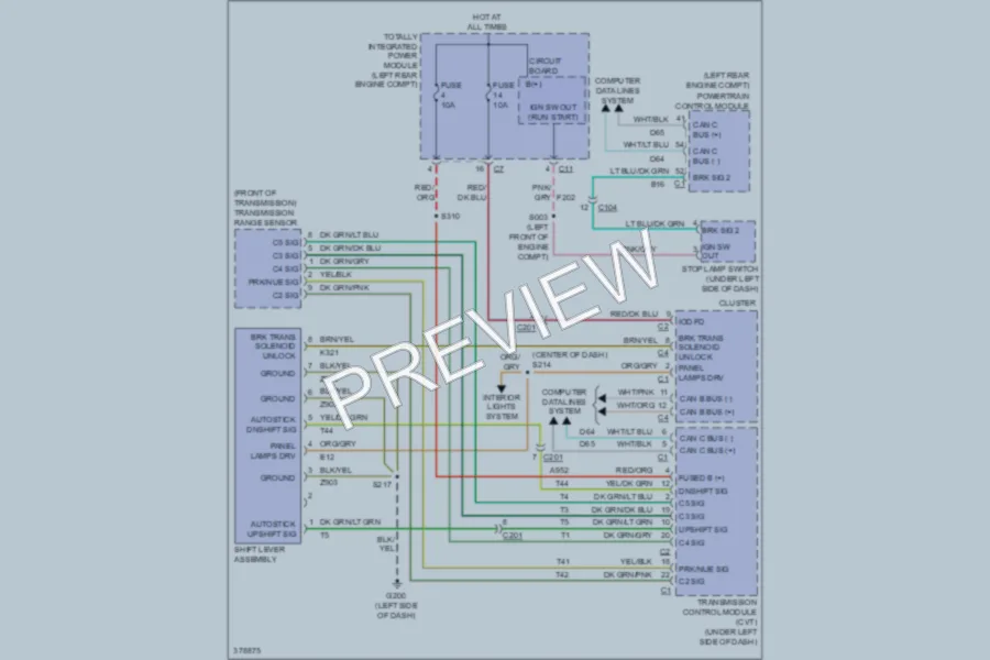 2010 Jeep Patriot Shift Interlock wiring diagram preview