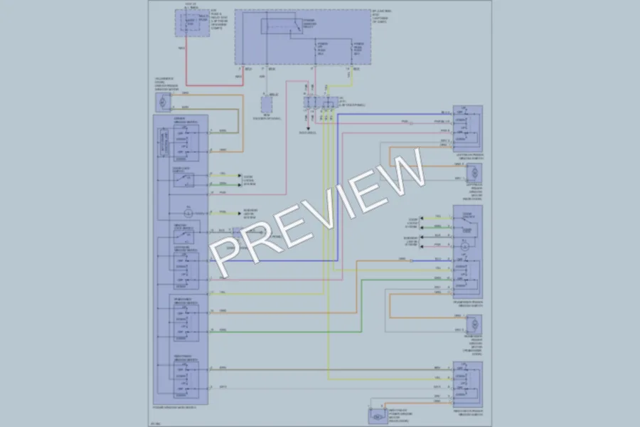 2010 Kia Forte Power Windows wiring diagram preview