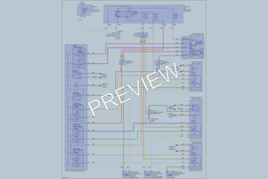 2010 Kia Optima Power Windows wiring diagram preview