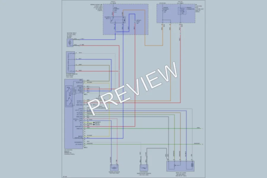2010 Kia Rio5 Air Conditioning wiring diagram preview