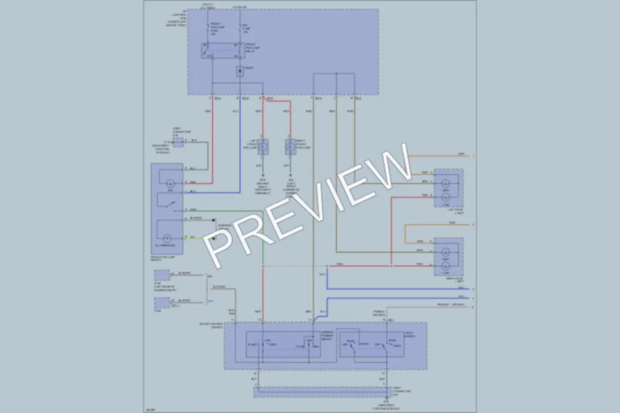 2010 Kia Rio5 Headlights wiring diagram preview