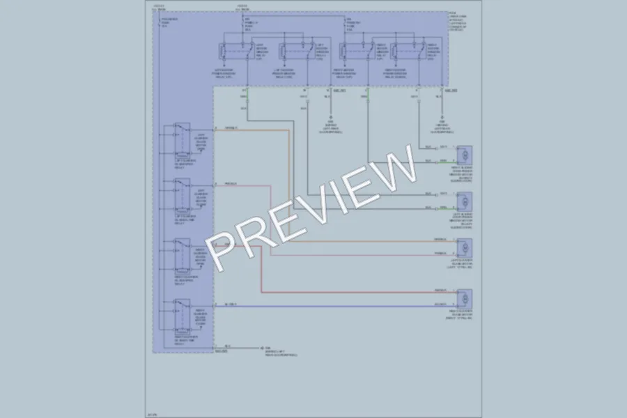 2010 Kia Sedona Power Windows wiring diagram preview