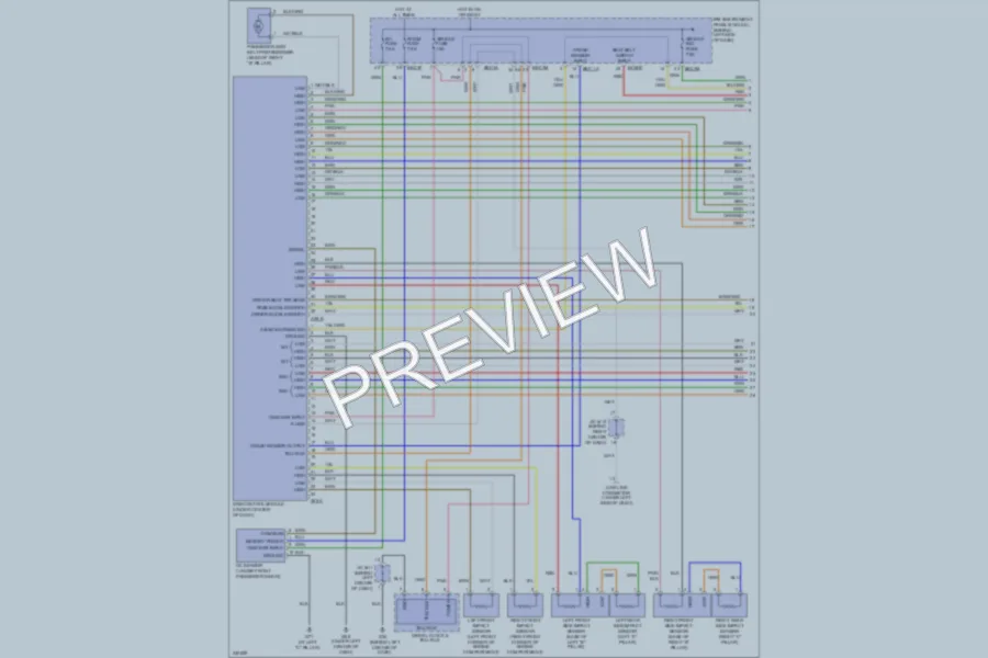 2010 Kia Sedona Supplemental Restraints wiring diagram preview