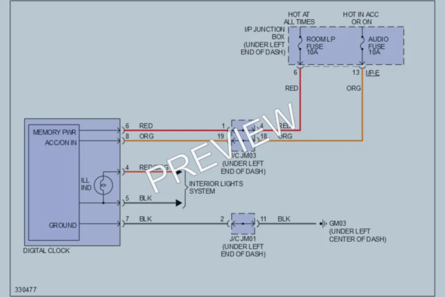 2010 Kia Sportage Instrument Cluster wiring diagram preview