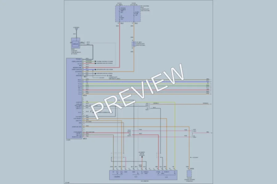 2010 Kia Sportage Navigation wiring diagram preview