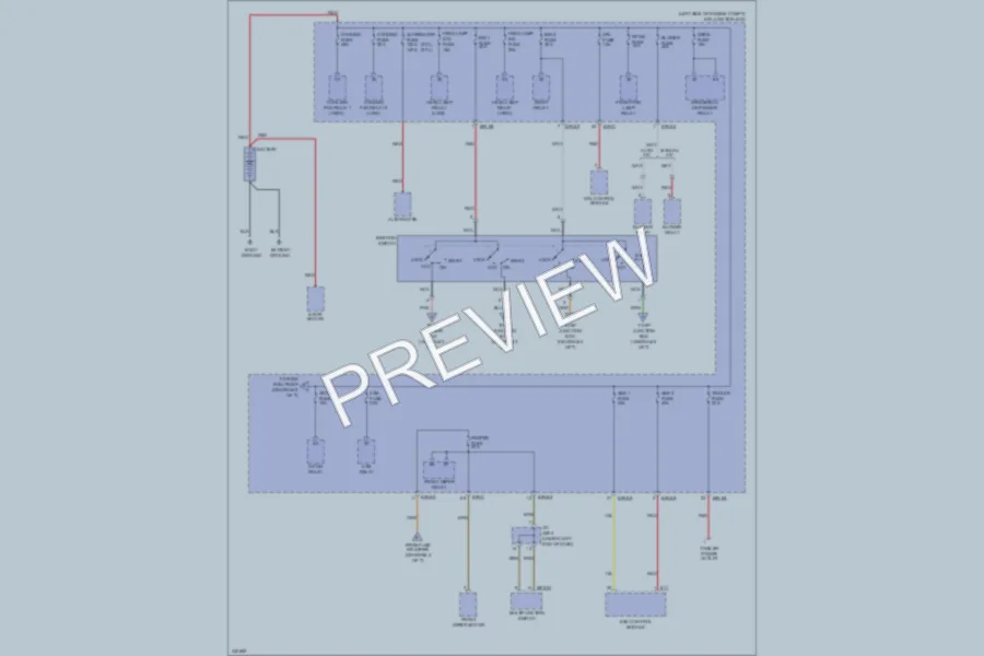 2010 Kia Sportage Power Distribution wiring diagram preview