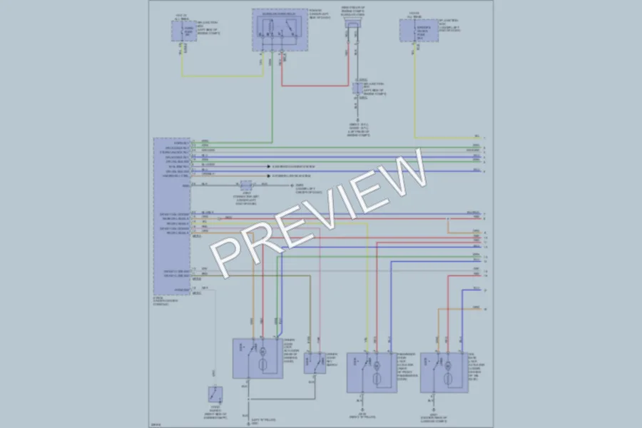 2010 Kia Sportage Power Door Locks wiring diagram preview