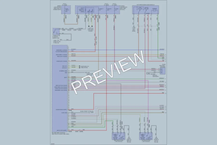 2010 LandRover LR4 Power Door Locks wiring diagram preview