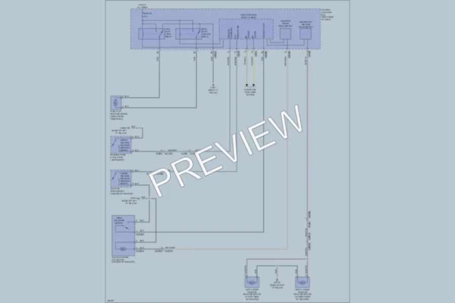 2010 LandRover LR4 Trunk Tailgate Fuel Door wiring diagram preview