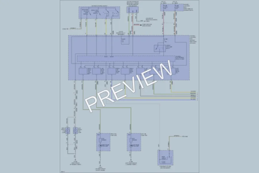 2010 LandRover RangeRover Headlights wiring diagram preview