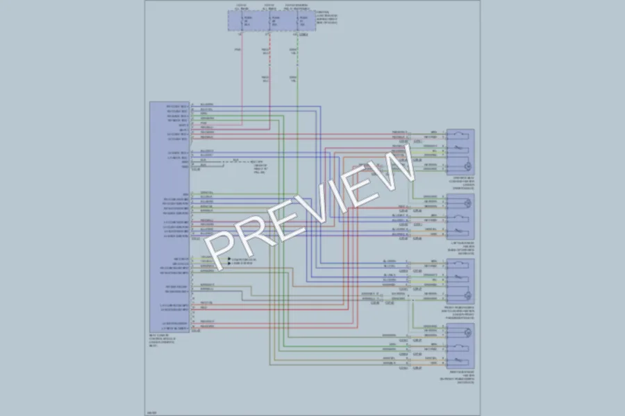 2010 LandRover RangeRover Power Seats wiring diagram preview