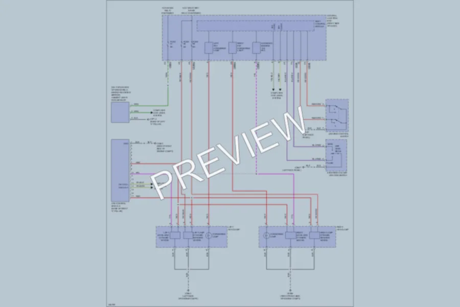 2010 LandRover RangeRoverSport Headlights wiring diagram preview