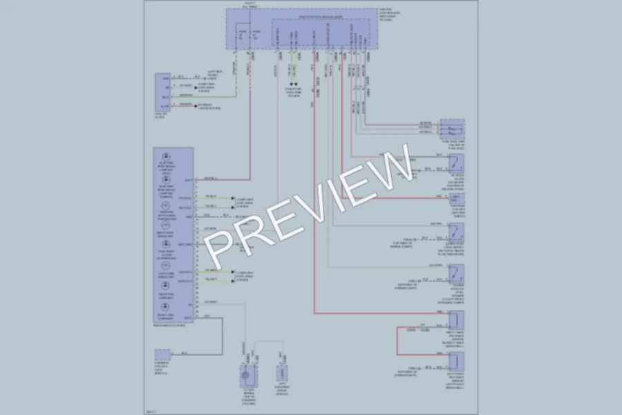 2010 LandRover RangeRoverSport Instrument Cluster wiring diagram preview