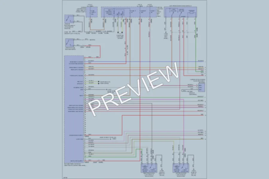 2010 LandRover RangeRoverSport Power Door Locks wiring diagram preview
